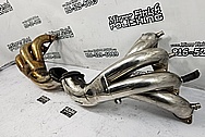 Stainless Steel Boat Exhaust Headers / Exhaust Pipe Project BEFORE Chrome-Like Metal Polishing and Buffing Services - Stainless Steel Polishing - Boat Polishing 