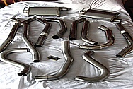 Diesel Truck 409 Stainless Steel Exhaust System Piping BEFORE Chrome-Like Metal Polishing and Buffing Services / Restoration Services 