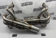 Stainless Steel Headers BEFORE Chrome-Like Polishing | Header Polishing | Stainless Steel Polishing Services