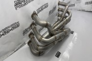 Stainless Steel Headers BEFORE Chrome-Like Polishing | Header Polishing | Stainless Steel Polishing Services