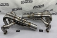 Stainless Steel Headers BEFORE Chrome-Like Polishing | Header Polishing | Stainless Steel Polishing Services