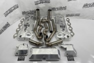 Stainless Steel Headers BEFORE Chrome-Like Polishing | Header Polishing | Stainless Steel Polishing Services