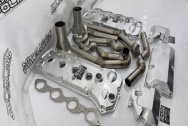 Stainless Steel Headers BEFORE Chrome-Like Polishing | Header Polishing | Stainless Steel Polishing Services