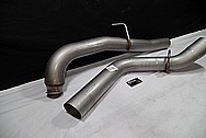 2015 Chevy 2500HD Turbo Diesel 304 Stainless Steel Exhaust System BEFORE Chrome-Like Metal Polishing and Buffing Services / Restoration Services 