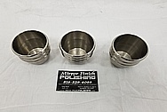 Stainless Steel Cups / Glasses BEFORE Chrome-Like Metal Polishing and Buffing Services - Steel Polishing - Glass Polishing