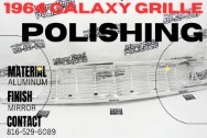 1964 Ford Galaxy 500XL Aluminum Grille AFTER Chrome-Like Metal Polishing - Aluminum Polishing | Finishing Services | Grille Polishing Services
