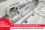 Vintage Truck Grille AFTER Chrome-Like Metal Polishing - Grille Polishing | Finishing Services | Truck Grille Polishing Services
