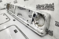 Vintage Truck Grille AFTER Chrome-Like Metal Polishing - Grille Polishing | Finishing Services | Truck Grille Polishing Services