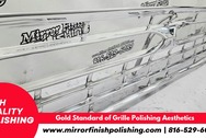 Ford F100 Aluminum Grille AFTER Chrome-Like Metal Polishing and Buffing Services Aluminum Polishing Services