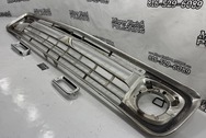 Ford F100 Aluminum Grille BEFORE Chrome-Like Metal Polishing and Buffing Services Aluminum Polishing Services