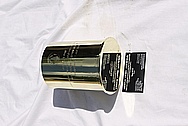 U.S. Military Howitzer 105 mm Brass Round AFTER Chrome-Like Metal Polishing and Buffing Services