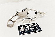S&W Smith and Wesson Stainless Steel .357 Magnum Lady Smith Gun AFTER Chrome-Like Metal Polishing and Buffing Services - Stainless Steel Polishing - Gun Polishing
