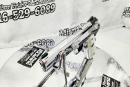 Stainless Steel Colt Government 1911 10mm Gun | Pistol AFTER Chrome-Like Metal Polishing and Buffing Services | Gun Polishing Services