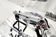 Stainless Steel and Aluminum Beretta 92FS Gun | Pistol AFTER Chrome-Like Metal Polishing and Buffing Services | Gun Polishing Services
