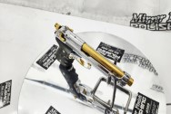 Stainless Steel Beretta 92FS Gun | Pistol AFTER Chrome-Like Metal Polishing and Buffing Services | Gun Polishing Services Plus the Gold Look on Accent Pieces