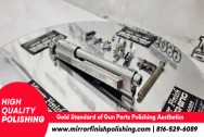 Stainless Steel Beretta 92FS Gun Parts AFTER Chrome-Like Metal Polishing and Buffing Services | Gun Polishing Services