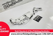 AR15 and Kimber Pistol Frame AFTER Chrome-Like Metal Polishing and Buffing Services|Aluminum Polishing Services