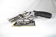 S&W Steel .357 Magnum Revolver Gun AFTER Chrome-Like Metal Polishing and Buffing Services / Resoration Services