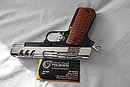 Stainless Steel Smith & Wesson .45 Auto Gun / Pistol AFTER Chrome-Like Metal Polishing and Buffing Services / Restoration Services 
