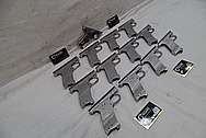 Aluminum Semi Automatic Gun Frame BEFORE Chrome-Like Metal Polishing and Buffing Services / Restoration Service