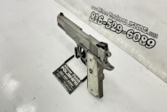 Stainless Steel Colt Government 1911 10mm Gun | Pistol BEFORE Chrome-Like Metal Polishing and Buffing Services | Gun Polishing Services