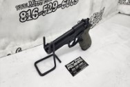Stainless Steel Beretta 92FS Gun | Pistol BEFORE Chrome-Like Metal Polishing and Buffing Services | Gun Polishing Services Plus the Gold Look on Accent Pieces