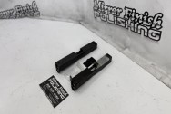Glock 22 Gen 4 and Glock 19 Gen 5 Stainless Steel Gun Slides BEFORE Chrome-Like Metal Polishing and Buffing Services | Restoration Services | Gun Polishing Services