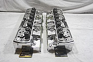Mondello V8 Engine Aluminum Cylinder Heads AFTER Chrome-Like Metal Polishing and Buffing Services / Resoration Services