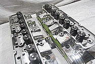 Mondello V8 Engine Aluminum Cylinder Heads AFTER Chrome-Like Metal Polishing and Buffing Services / Resoration Services