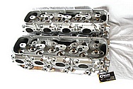 Brodix Big Brodie Aluminum Engine Cylinder Heads AFTER Chrome-Like Metal Polishing and Buffing Services / Resoration Services