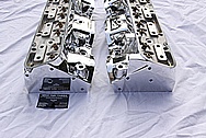 Edelbrock Chevy V8 Aluminum Cylinder Head AFTER Chrome-Like Metal Polishing and Buffing Services