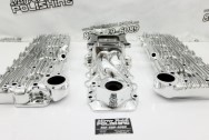 Offenhauser Aluminum Flathead Cylinder Heads AFTER Chrome-Like Metal Polishing - Aluminum Polishing | Cylinder Head Polishing Services | Flathead Polishing Services