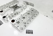 Offenhauser Aluminum Flathead Cylinder Heads AFTER Chrome-Like Metal Polishing - Aluminum Polishing | Cylinder Head Polishing Services | Flathead Polishing Services