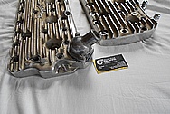 Edelbrock Ford Aluminum Flathead Cylinder Heads BEFORE Chrome-Like Metal Polishing - Aluminum Polishing 