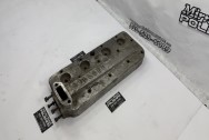 Cyclone Aluminum Flathead Cylinder Head BEFORE Chrome-Like Metal Polishing - Aluminum Polishing | Cylinder Head Polishing Services | Flathead Polishing Services