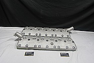 Flathead Aluminum Engine Cylinder Heads BEFORE Chrome-Like Metal Polishing and Buffing Services / Resoration Services