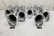 Fire Truck Aluminum Horns and Steel Bracket AFTER Chrome-Like Metal Polishing and Buffing Services - Horn Polishing - Steel Polishing - Aluminum Polishing 