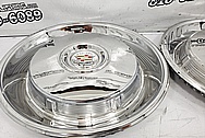 1966 Cadillac Stainless Steel Hubcaps AFTER Chrome-Like Metal Polishing and Buffing Services - Stainless Steel Polishing - Hubcap Polishing
