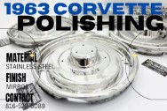 1963 Chevy Corvette Stainless Steel Hubcaps NCRS AFTER Chrome-Like Metal Polishing | Stainless Steel Polishing | Hubcap Polishing Services