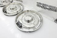 2nd CUSTOMERS SET of 1963 Chevy Corvette Stainless Steel Hubcaps NCRS AFTER Chrome-Like Metal Polishing | Stainless Steel Polishing | Hubcap Polishing Services | Dent Removal Services 