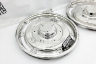 2nd CUSTOMERS SET of 1963 Chevy Corvette Stainless Steel Hubcaps NCRS AFTER Chrome-Like Metal Polishing | Stainless Steel Polishing | Hubcap Polishing Services | Dent Removal Services 