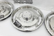 2nd CUSTOMERS SET of 1963 Chevy Corvette Stainless Steel Hubcaps NCRS AFTER Chrome-Like Metal Polishing | Stainless Steel Polishing | Hubcap Polishing Services | Dent Removal Services 