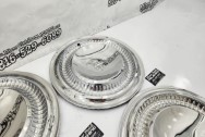 Lincoln Continental Stainless Steel Hubcaps AFTER Chrome-Like Polishing | Hubcap Polishing | Stainless Steel Polishing Services