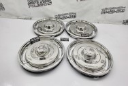 1960's Vintage Corvette Stainless Steel Hubcaps AFTER Chrome-Like Polishing | Hubcap Polishing | Stainless Steel Polishing Services | Dent Repair Services