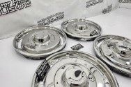 1960's Vintage Corvette Stainless Steel Hubcaps AFTER Chrome-Like Polishing | Hubcap Polishing | Stainless Steel Polishing Services | Dent Repair Services