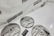 1960's Vintage Fiat Stainless Steel Hubcaps AFTER Chrome-Like Polishing | Hubcap Polishing | Stainless Steel Polishing Services | Dent Repair Services