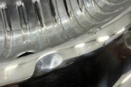 Lincoln Continental Stainless Steel Hubcaps BEFORE Chrome-Like Polishing | Hubcap Polishing | Stainless Steel Polishing Services