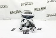 Edelbrock Aluminum Intake Manifold AFTER Chrome-Like Metal Polishing | Aluminum Polishing | Intake Polishing Services