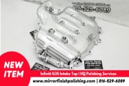 Infiniti G35 VQ35DE Aluminum Intake Manifold AFTER Chrome-Like Metal Polishing | Aluminum Polishing | Intake Manifold Polishing Services