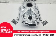 Aluminum V8 Intake Manifold AFTER Chrome-Like Metal Polishing and Buffing Services | Restoration Services | Intake Manifold Polishing Services 